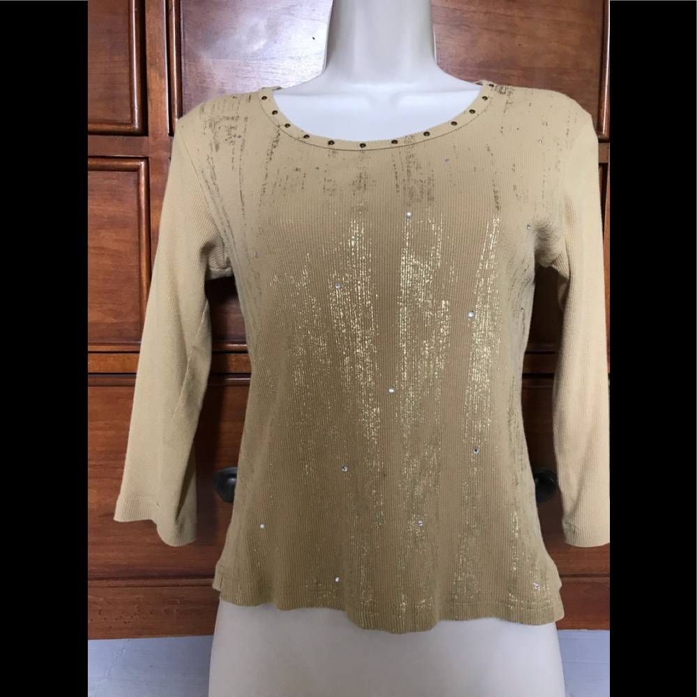 Gold Shimmer Top